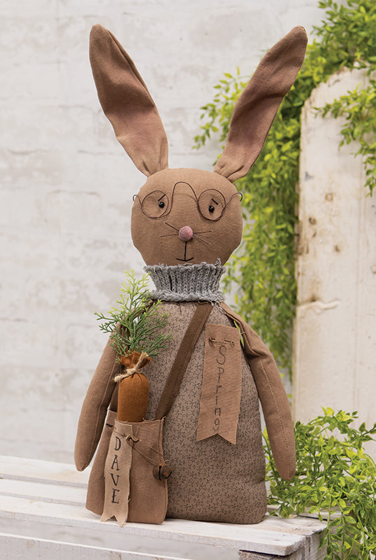 Primitive Bunny In Hanging Pouch with on sale Carrot